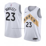 Camiseta Toronto Raptors Frojo Vanvleet #23 Ciudad 2018 Blanco