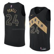 Camiseta Toronto Raptors Norman Powell #24 Ciudad 2018 Negro