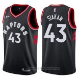 Camiseta Toronto Raptors Pascal Siakam #43 Statement 2017-18 Negro