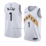 Camiseta Toronto Raptors Patrick McCaw #1 Ciudad 2018 Blanco