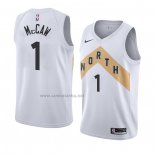 Camiseta Toronto Raptors Patrick McCaw #1 Ciudad 2018 Blanco