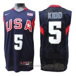 Camiseta USA 2008 Kidd #5 Azul