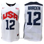 Camiseta USA 2012 James Harden #12 Blanco