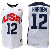 Camiseta USA 2012 James Harden #12 Blanco