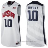Camiseta USA 2012 Kobe Bryant #10 Blanco