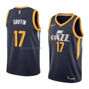 Camiseta Utah Jazz Eric Griffin #17 Icon 2018 Azul