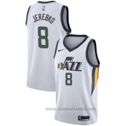 Camiseta Utah Jazz Jonas Jerebko #8 Association 2017-18 Blanco