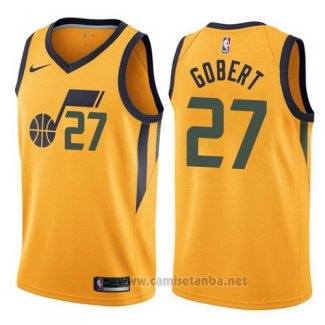 Camiseta Utah Jazz Rudy Gobert #27 Statement 2017-18 Amarillo