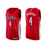 Camiseta Washington Wizards Admiral Schofield #4 Earned 2019-20 Rojo