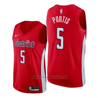 Camiseta Washington Wizards Bobby Portis #5 Earned Rojo