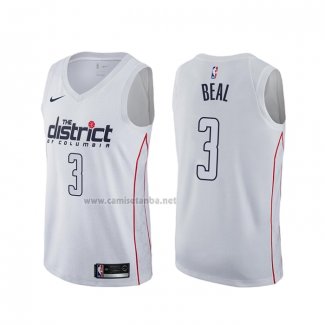 Camiseta Washington Wizards Bradley Beal #3 Ciudad Blanco