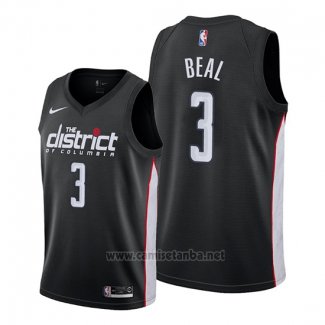 Camiseta Washington Wizards Bradley Beal #3 Ciudad Edition Negro