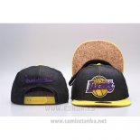 Gorra Los Angeles Lakers Snapback Negro Amarillo