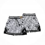 Pantalone Jordan Just Don 2025 Blanco Negro