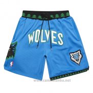 Pantalone Minnesota Timberwolves Mitchell And Ness Jsut Don Azul