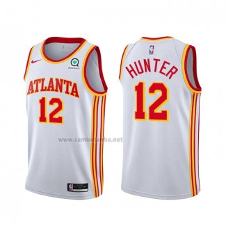 Camiseta Atlanta Hawks De'Andre Hunter #12 Association 2020-21 Blanco