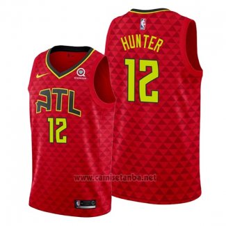 Camiseta Atlanta Hawks De'andre Hunter #12 Statement Rojo