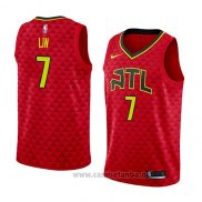 Camiseta Atlanta Hawks Jeremy Lin #7 Statement 2018-19 Rojo