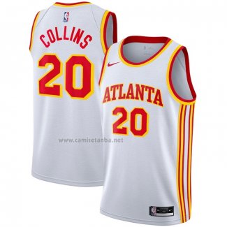 Camiseta Atlanta Hawks John Collins #20 Association 2020-21 Blanco