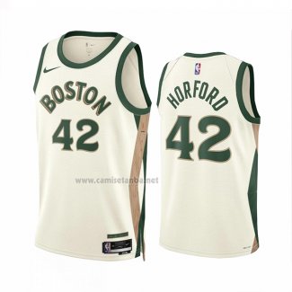 Camiseta Boston Celtics Al Horford #42 Ciudad 2023-24 Blanco