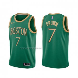 Camiseta Boston Celtics Jaylen Marron #7 Ciudad 2019-20 Verde
