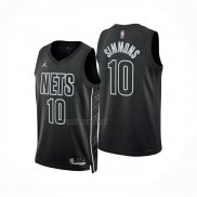 Camiseta Brooklyn Nets Ben Simmons NO 10 Statement 2025-26 Negro