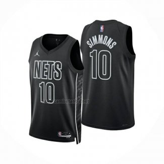 Camiseta Brooklyn Nets Ben Simmons NO 10 Statement 2025-26 Negro
