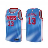 Camiseta Brooklyn Nets James Hardenl #13 Classic 2020-21 Azul