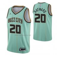 Camiseta Charlotte Hornets Gordon Hayward #20 Ciudad 2020-21 Verde