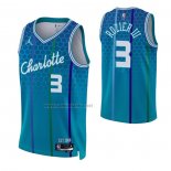 Camiseta Charlotte Hornets Terry Rozier III #3 Ciudad 2021-22 Azul