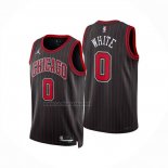 Camiseta Chicago Bulls Coby White NO 0 Statement 2025-26 Negro