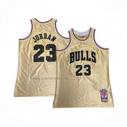 Camiseta Chicago Bulls Michael Jordan #23 75th Anniversary Mitchell & Ness 1997-98 Oro