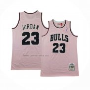 Camiseta Chicago Bulls Michael Jordan #23 Mitchell & Ness 1997-98 Rosa