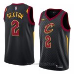 Camiseta Cleveland Cavaliers Collin Sexton #2 Statement 2018 Negro