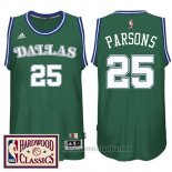 Camiseta Dallas Mavericks Chandler Parsons #25 Retro Verde