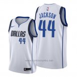 Camiseta Dallas Mavericks Justin Jackson #44 Association Blanco