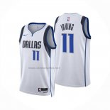 Camiseta Dallas Mavericks Kyrie Irving NO 11 Association 2024-25 Blanco