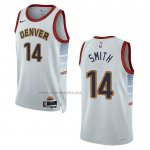 Camiseta Denver Nuggets Ish Smith #14 Ciudad 2022-23 Blanco