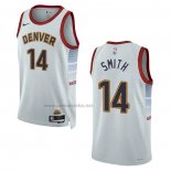 Camiseta Denver Nuggets Ish Smith #14 Ciudad 2022-23 Blanco