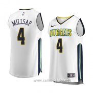 Camiseta Denver Nuggets Paul Millsap #4 Association 2017-18 Blanco