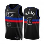 Camiseta Detroit Pistons Kemba Walker #8 Statement 2022-23 Negro