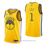 Camiseta Golden State Warriors Damion Lee #1 Earned 2018-19 Amarillo