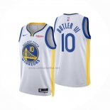 Camiseta Golden State Warriors Jimmy Butler III NO 10 Association 2024-25 Blanco