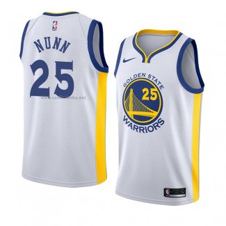 Camiseta Golden State Warriors Kendrick Nunn #25 Association 2018 Blanco