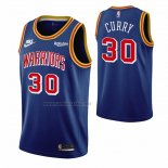 Camiseta Golden State Warriors Stephen Curry #30 75th Anniversary Azul
