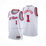 Camiseta Houston Rockets Amen Thompson NO 1 Ciudad 2025-26 Blanco