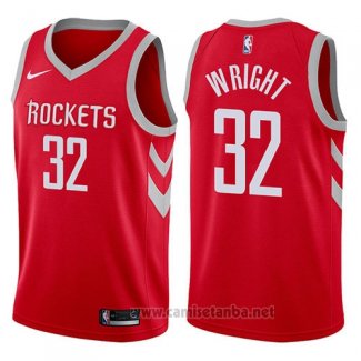 Camiseta Houston Rockets Brandan Wright #32 Icon 2017-18 Rojo