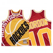 Camiseta Houston Rockets Eric Gordon #10 Mitchell & Ness Big Face Rojo