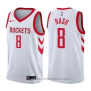 Camiseta Houston Rockets Le'bryan Nash #8 Association 2017-18 Blanco