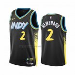 Camiseta Indiana Pacers Andrew Nembhard #2 Ciudad 2023-24 Negro